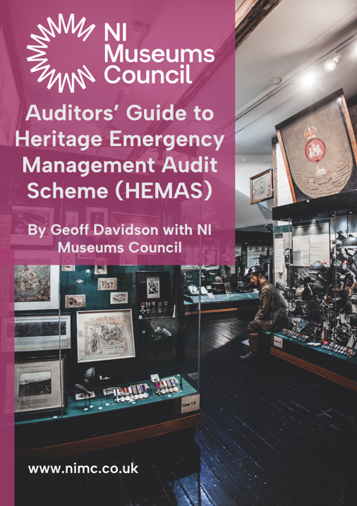 Cover of HEMAS Auditors' Guidance with image from Inniskillings Museum Galleries showing military collection